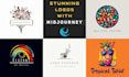 create stunning and unique logo with midjourney