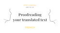 proofread your texts written in french