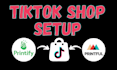 set up a tiktok shop with printful or printify