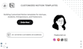 build customized simple to advanced notion templates