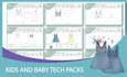 create kidswear tech packs and technical flat sketches