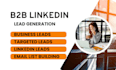 do targeted b2b lead generation, data entry, linkedin lead, business database