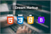 create dream markup with  HTML CSS js