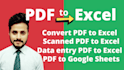 do data cleaning, PDF to excel and beyond, convert, extract and refine your data