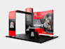design trade show booth and backdrop for your exhibition