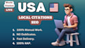 create top 360 USA live local citations for local business