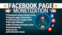 complete facebook page monetization criteria, issues solved