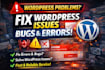 fix wordpress issues, bugs, errors and malware removal