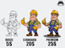create design custom cartoon character, mascot character