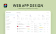 design your web app or saas dashboard UI