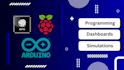 do arduino, raspberry pi programming, dashboards and projects