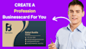 desingn luxury business card using canva