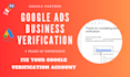 do google ads business operation verification