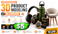 create professional 3d product models in blender