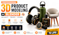 create professional 3d product models in blender