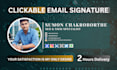 make HTML email signature, clickable HTML signature for gmail