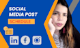 schedule posts on social media accounts