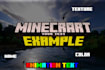 make your minecraft logo and intro