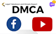send dmca takedown notice to youtube and facebook