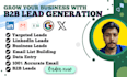 do targeted b2b lead generation and web research