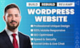 build, rebuild, redesign responsive wordpress website design elementor pro