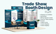 design trade show booth and backdrop for your exhibition