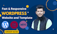 design a professional wordpress website and template