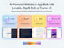 build ai saas b2b website, bland ai 3d avatar agentic workflow, base44 lovable