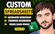 design automated excel and google sheets dashboards for your business