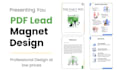 design pdf lead magnet, guides, workbooks etc