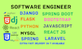develop django flask spring laravel and reactjs  applications