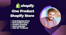 create a one product shopify dropshipping store and shopify website