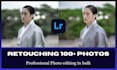 do bulk photo editing and photo retouching