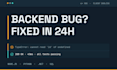 fix bugs in your node js python or dotnet backend and API