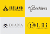 eye catching modern minimalist business logo design