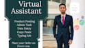 do any virtual assistant, data entry, or web research job