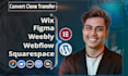 transfer clone or convert webflow, wix, squarespace, weebly, figma to wordpress