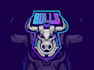 design knowledge and trusted creative runaway bull logo