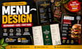 design digital print  menu, tv menu, menu board , in 24 hours