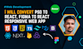 convert psd to react figma to react js responsive web app