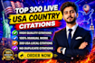 do 300 USA local citations and directory submission