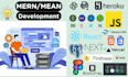 build full stack mern, mean, and nextjs web applications