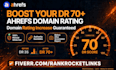 increase ahrefs DR 70 domain rating guaranteed