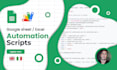 do google sheet automation script