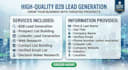 do b2b lead generation, linkedin research, and web research