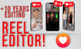 be your expert instagram short tiktok video editor