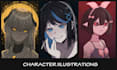 draw your custom anime character or original oc