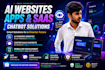 develop ai powered website, saas chatbot and mobile app