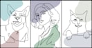 create a visually stunning line art illustration