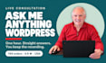 consult with you about any wordpress, business, or website issue